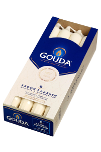 Gouda kroonkaars 240/24 Ivoor