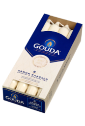Gouda kroonkaars 240/24 Ivoor Gouda kroonkaars 240/24 Ivoor